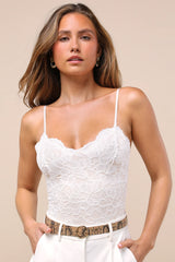 Midnight Romance Black Lace Bodysuit